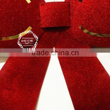 SD214 wholesale small christmas fabric ribbon bow