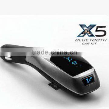 The new X5 bluetooth FM transmitter, bluetooth hands-free usb car charger