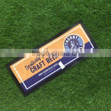 non woven fabric sublimation logo printing decorative bar mat