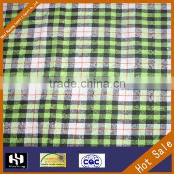 factory price custom 100 cotton yarn dyed checkered fabric