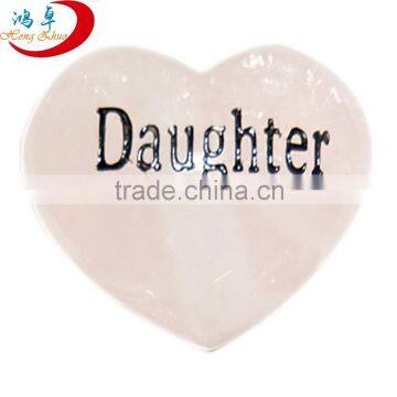 hot sell new product heart-shaped stone | stone with words | marble craft | gift