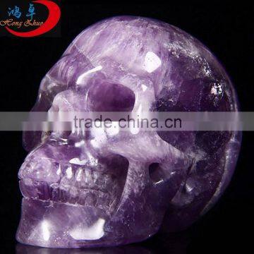 Wholesale Excellent Natural Amethyst stone skull