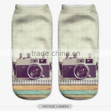 Fashion Cute Puppy Wear High Quality 3d Digital Full Print Colorful Ankle Socks Sports Unisex Custom Hot Sale Stretch Spandex photo-4