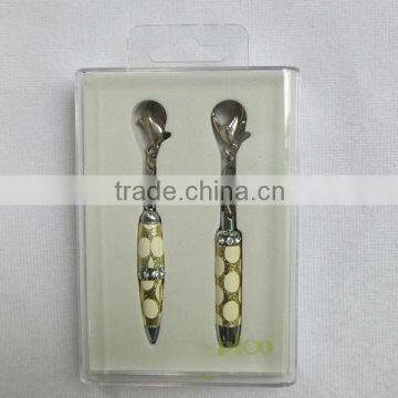 Mini ball pen and mini torch packed in a transparent gift box