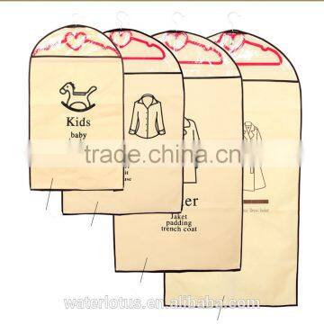 China Alibab custom printed suit cover, breathable environmental garment bag