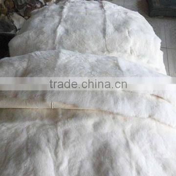 Factory direct supply high quality Natural white 100% rex rabbit fur plate