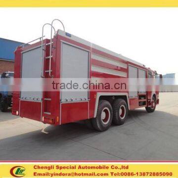 Best selling 6x4 15000 litres firefighting water foam fire engine