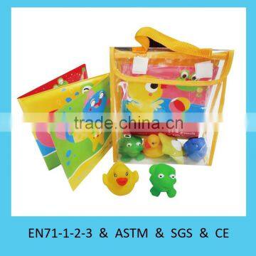 Top quality eco-friendly foam bath book with toy set