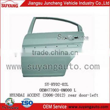 SUYANG wholersaler for Hyundai Accent 2006 Rear door auto parts korea