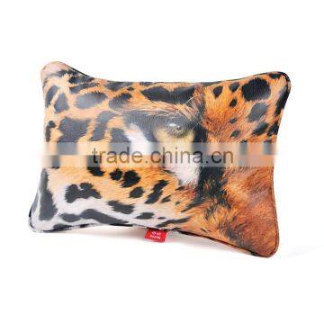Leopard right eye leather case throw pillows with printing                        
                                                                                Supplier's Choice