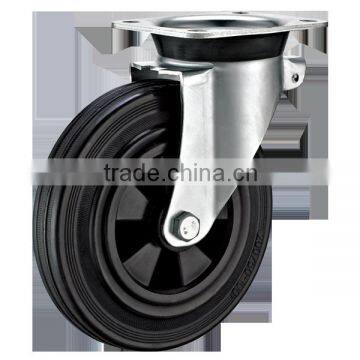 Garbage Bin Casters With Black Rubber Wheels photo-2