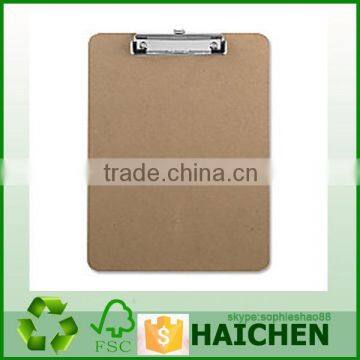 Hardboard Clipboard, 8 1/2" x 12", Brown