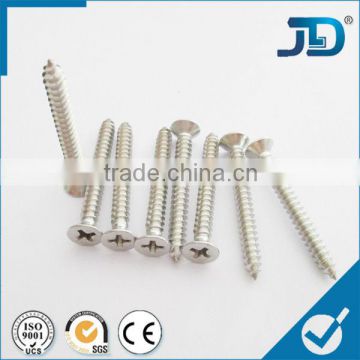 stainless steel flat head self-tapping screw