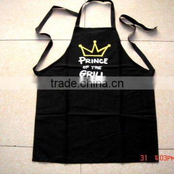 Cheap BBQ Apron &cotton Apron for Kitchen and Promotion Black Bib Apron With Printing -58 Quality Choice photo-2