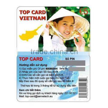 Top quality innovative silver foil pvc card customs