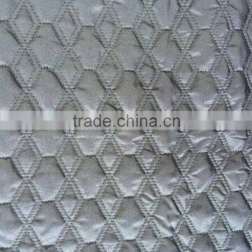 velboa/polyester embroidered thermal padded fabric with quilting for down coats/jacket
