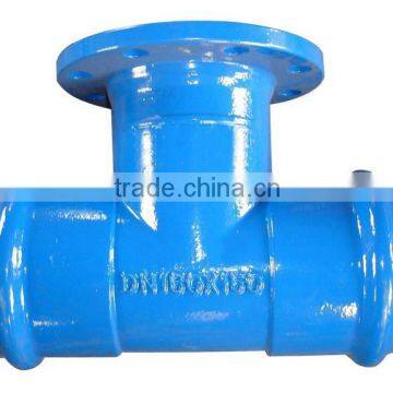 Ductile iron fittings for PVC pipe