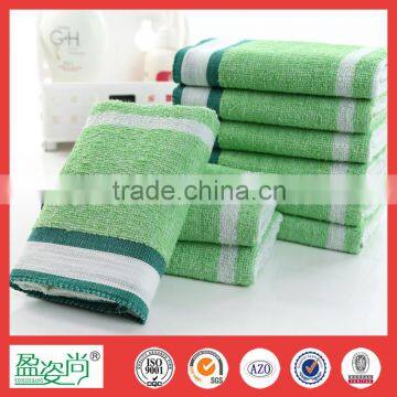 cotton face towel with china wholesale green strip hotel towel