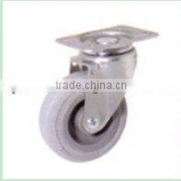 Swivel/Swivel Brake/Rigid Institutional Castor Fitted with Rubber Wheel, PP Hub, Roller Bearing