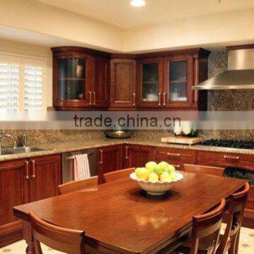 solid wood solf-closing/ kitchen cabinet/ furniture supplier