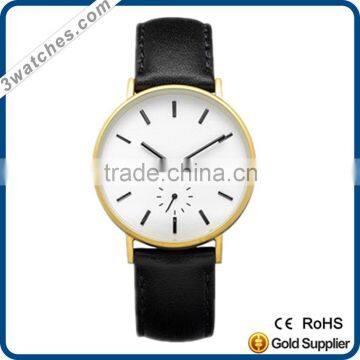 new arrival stainless steel chain wrist watch quartz 2016 OEM original branded genuine leather watch