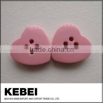 Heart-shaped Button Four Holes Pink Button for Shirts photo-2