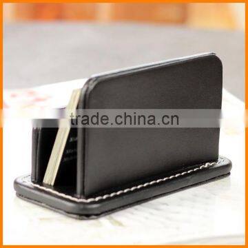 High-end Creative Leather Business Card Holder Business Card Holder Card Case Leather Office Supplies Desktop Storage Finishing photo-3