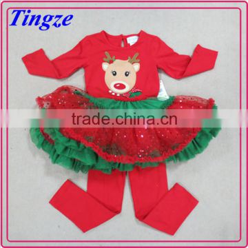 Hot selling new design funny comfortable cotton kids wholesale christmas pajamas TR-CA38