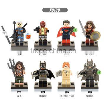 Xinh108 superman batman wonder woman Minifigures building block plastic block toys