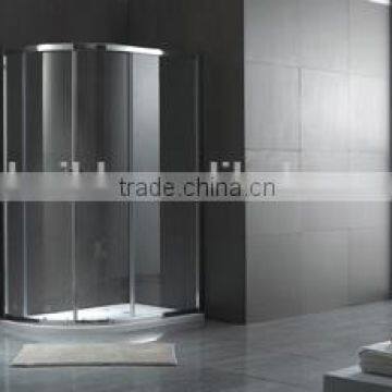 K-555 Popular big roller sector sliding shower room with frame shelf mini shower enclosure