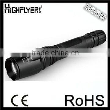 factory direct supply waterproof portable creeT6 led flashlight powered for outdoor use