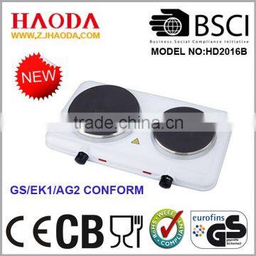Newest Durable Double Burner And Soild Hotplate Conforms With GS EK1 AG2
