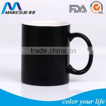 11oz sublimation ceramic colo changing mug with 3 colors