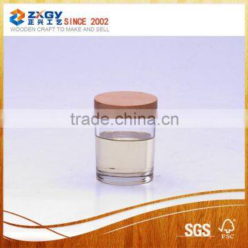 Scented Candle in Glass Jar With Wood Lid