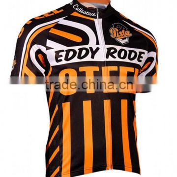 Wholesale skeleton custom design graphic cycling jersey with side panel