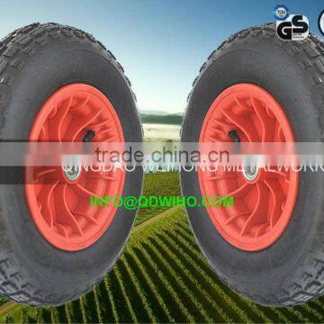 Pneumatic rubber wheel