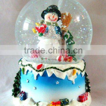 Polyresin Snowman Water globe