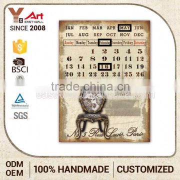 New Coming Custom Made Calendar Adhesive Plaques Machine Plaque D'Immatriculation