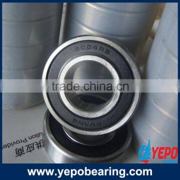 Chrome steel deep groove ball bearing 6004zz