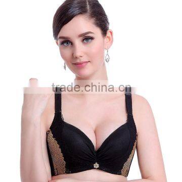 Women's Retro Breast Lift Thin Cup Plus Size Lace Bra