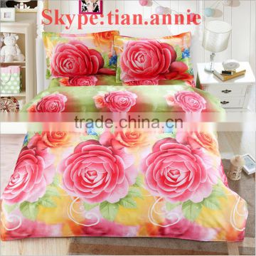 wholesale bright color comforter sets bedding of complete cotton and good quality bedding bedding set with bedding bag