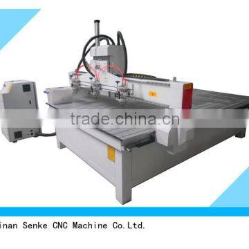 profession design for PVC, plastic, acrylic, wood furniture engraving and cutting with 3 heads cnc router machine