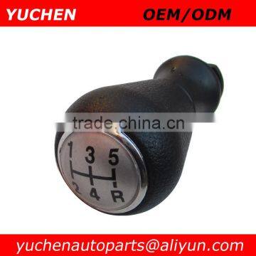 YUCHEN Car Shift Gear Knob Silver/ Black Caps Gear Knob For Peugeot 207 307 407 106 205 206 306 406