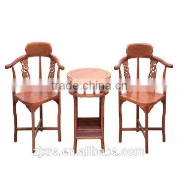 Mahogany furniture wood chairs coffee table three-piece Valentine