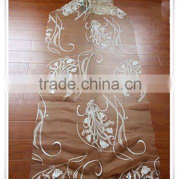 YLS-208 Glass yarn Transparent curtain fabric Glass yarn