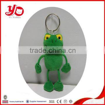 soft plush frog keychain, custom plush frog keychain