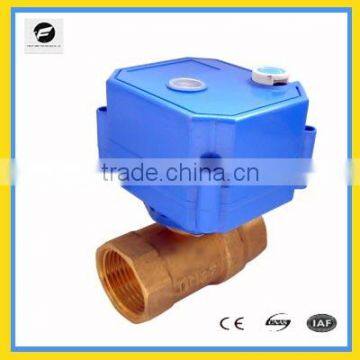 CWX-25S electric ball valve brass and stainless steel material CR01 CR02 control with manual function for water leakage device