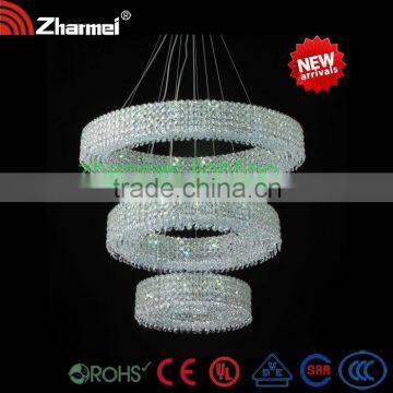 Chrome three ring shaped LED ring pendant lamp,pendant light