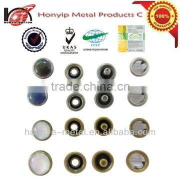 Oeko Nickel Free Pearl Cap Prong Ring Snap Button