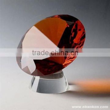 red crystal diamond paperweight